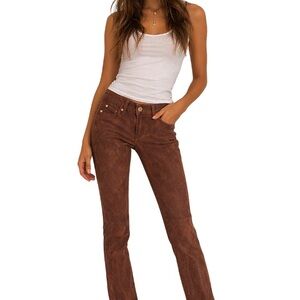 7 For All Mankind Brown Flare Jeans Size 27